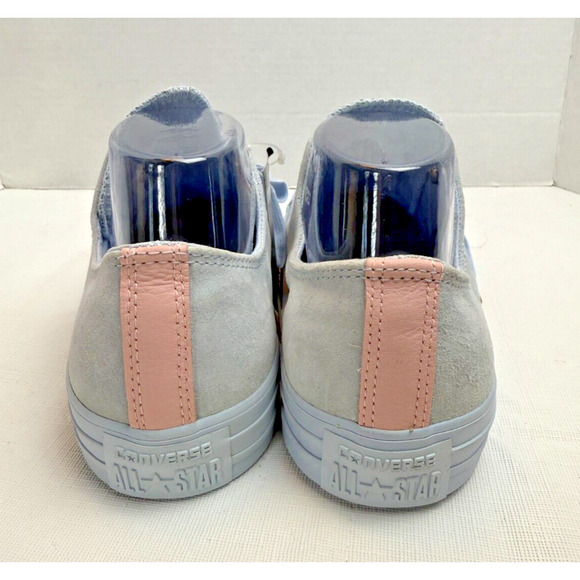 Converse All Star Ox Blue/Blush Suede Rose Gold Hardware Sz W10/M8 US - Picture 6 of 12